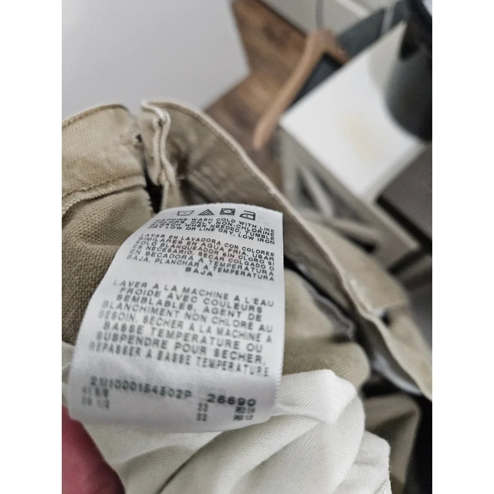 Wrangler Mens Carpenter Pants Khaki Tan Canvas Workwear 1094LXWCK 38x32